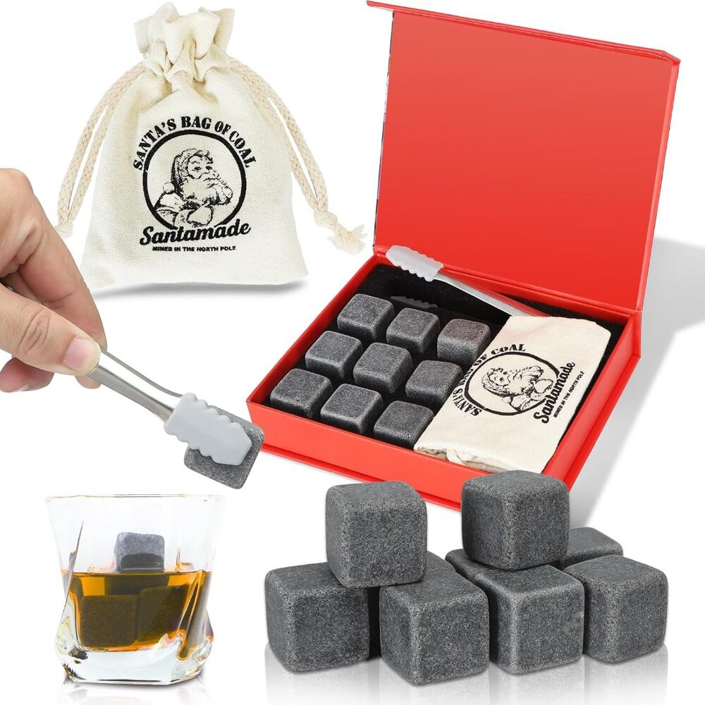 Whiskey Stones Set of 9 - Ice Cube Replacements for Drinks